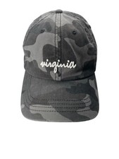 Virginia State of Mine Adjustable Hat Cap Black Grey Commonwealth