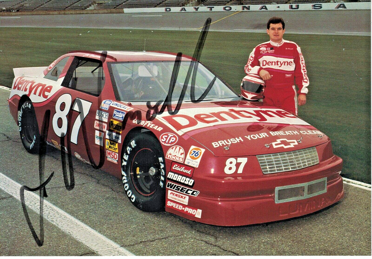 JOE NEMECHEK WINNER OF 1992 NASCAR BUSCH GRAND NATIONAL CHAMP