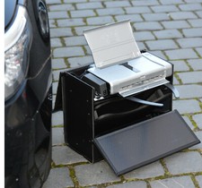 Elegante Borsa Cuoio Valigetta per Notebook E Stampante Canon i70 ip80 ip90