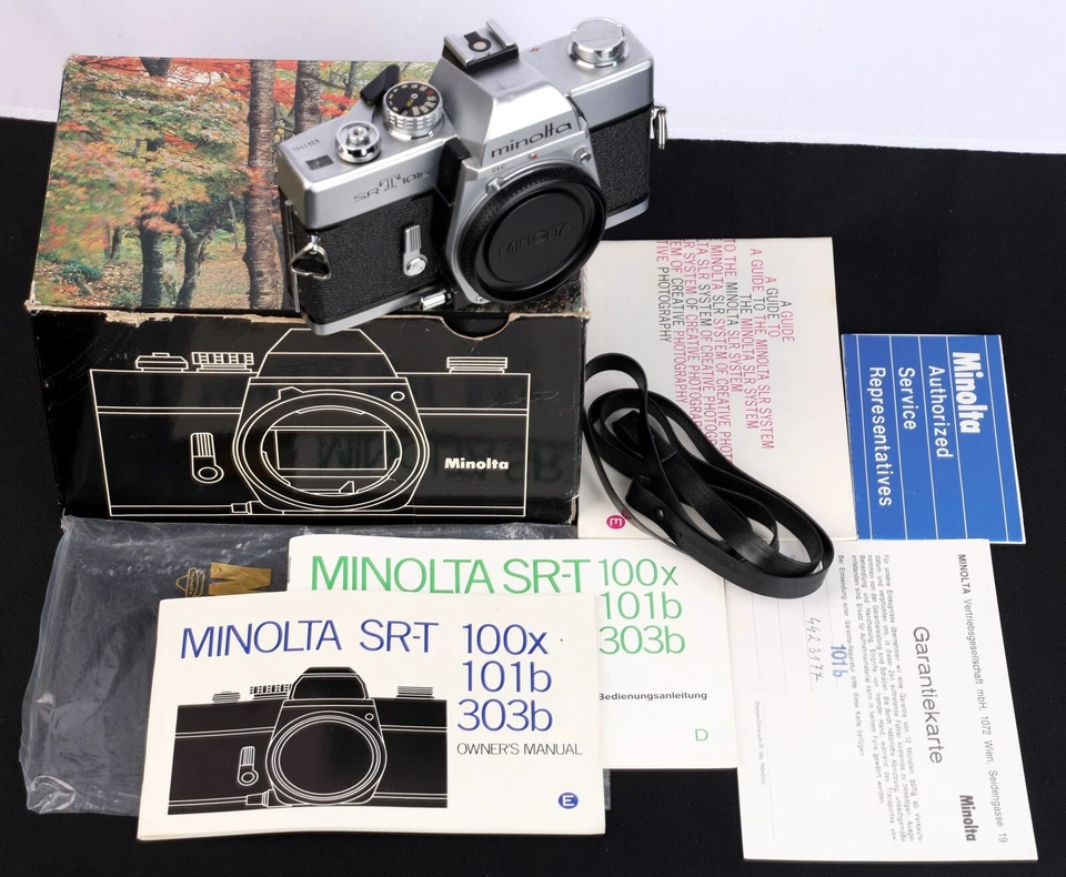 Minolta SR-T 101b 35mm Film SLR Camera Body - Excellent In Box! - Image 2 of 4