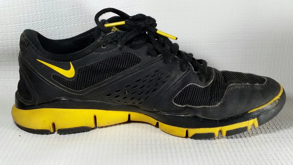 Nike Livestrong Free Running Shoe Men 7.5 M Yellow Sneakers Black | eBay