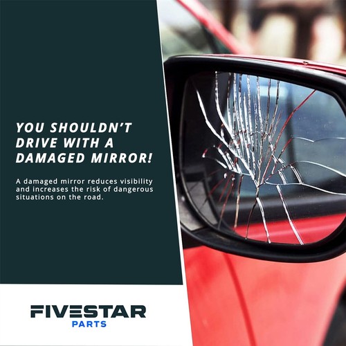 Right Driver side wing mirror glass for Cadillac BLS 2005-2009 heated - Picture 2 of 6