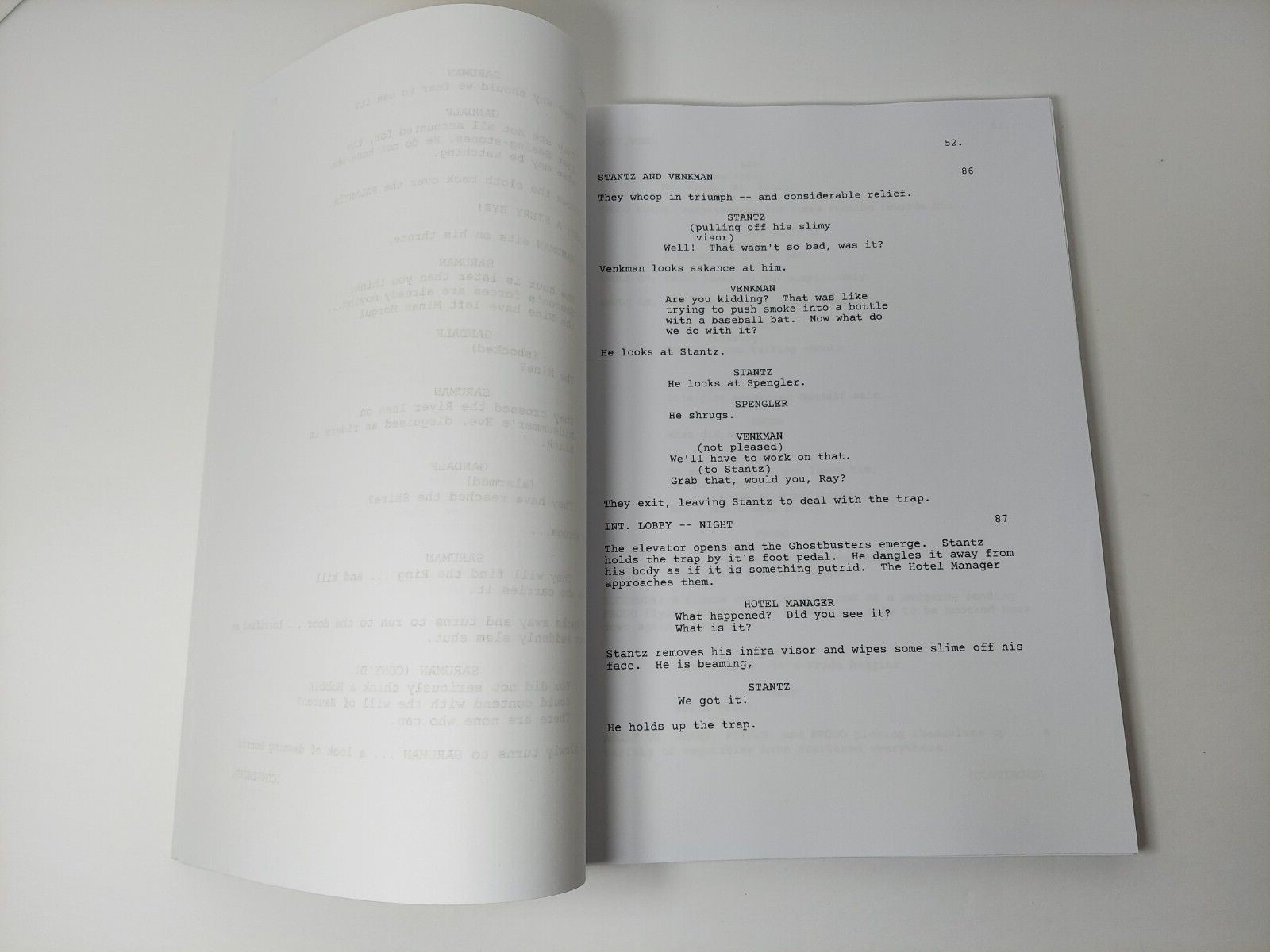 Ghostbusters 3 Script Ghostbusters Script Cast-Signed - Autograph Reprints - 128 Pages | eBay