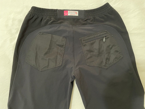 Assos Swiss bike or trek pants technical fabric NWOT Womens black size xl 16 - Picture 6 of 11
