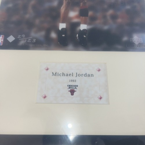 Nuova foto rara Michael Jordan HOF Upper Deck da collezione incorniciata 8x10 /123 - Foto 4 di 7