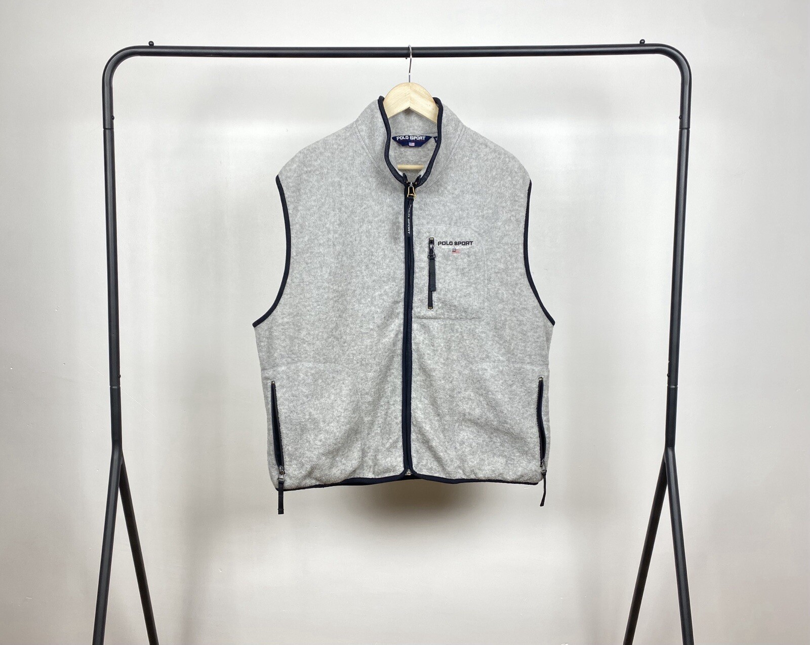 ARC'TERYX Polo Sport Gilet in Pile Ralph Lauren anni 90 Gorpcore