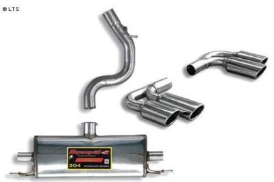 Supersprint Duplex Racinganlage inkl. Kat. Ersatzrohr Audi TT Quattro 2.0l TFSI
