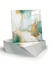 10pcs Marble Peel and Stick Waterproof Shower Wall Panels, Peel and Stick Bac...