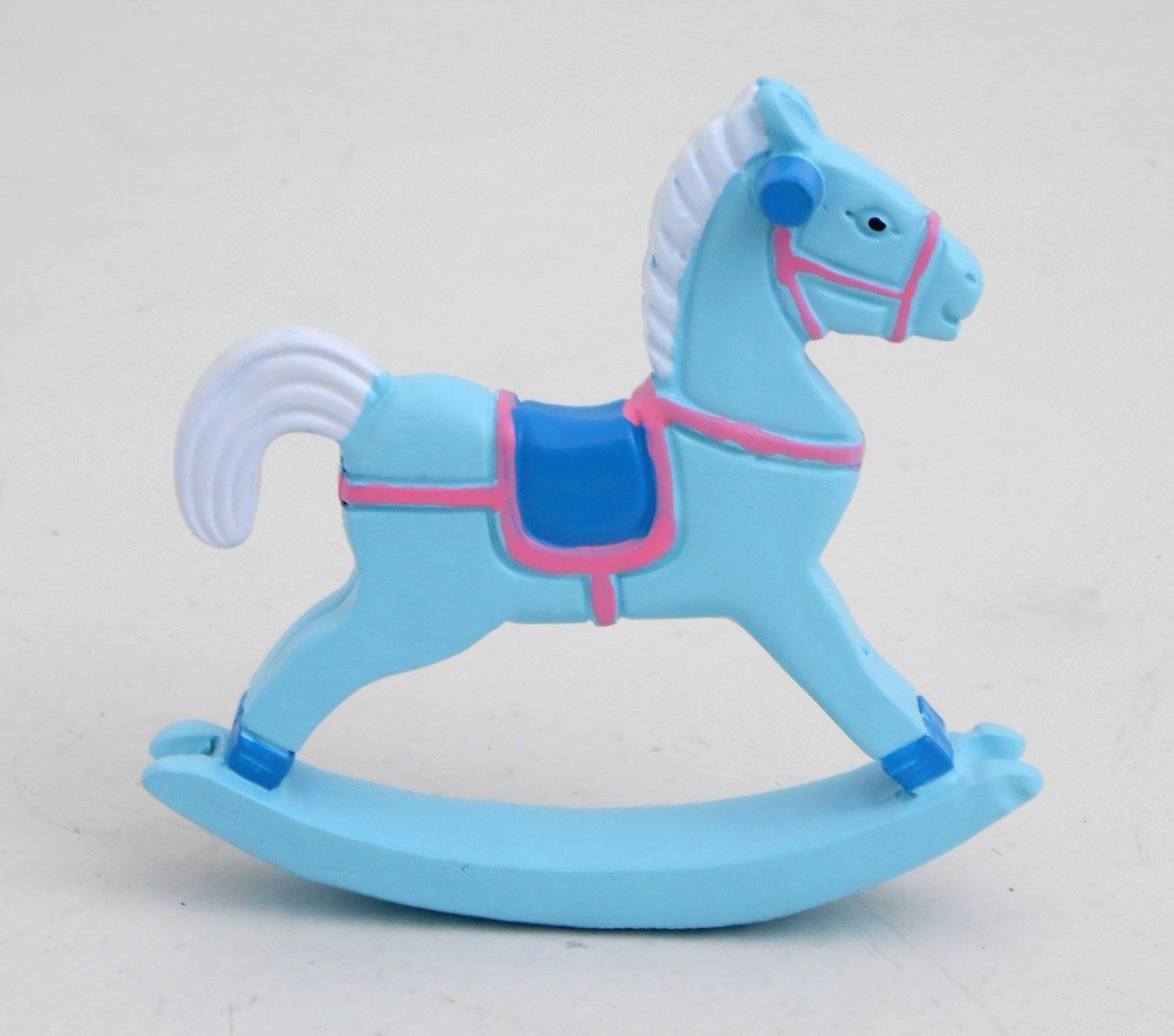 blue rocking horse