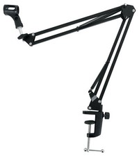 Rockville 30" Microphone Boom Arm Mic Stand For Zoom Live Stream Conference