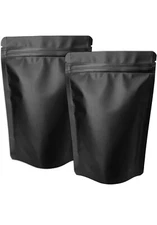 1 Ounce Mylar Bags Resealable Bags Matte Black 1 oz ODOR PROOF Ounce Bags 1 Oz