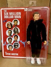 Six Million Dollar Man BARNEY HILLER 8” Figure Bif Bang Pow ERROR CARD Mego
