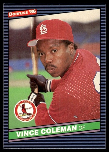 1986 Donruss Vince Coleman Rookie St. Louis Cardinals #181