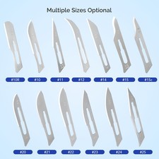 Up to 1000pcs Scalpel Blades Steel Sterile Stainless Surgical 10 - 25 100pcs/box