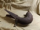 Vintage Steampunk Alligator Sculpture Made from Metal Salvage Hardware Tools 24" — photo 1