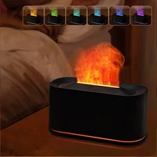 220ml USB Air Humidifier Essential Oil Aroma Diffuser 3D Flame Mist For Spa Yoga