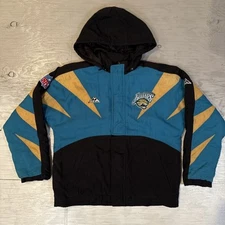 Vintage 90s Apex One Jacksonville Jaguars Shark Tooth Youth Jacket Jacket Sz L