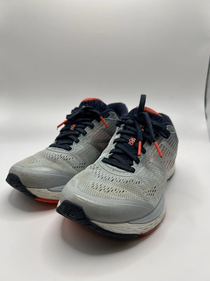 New Balance Women's 880 v8 Running Shoe, Grey/orange, womens 8 D US - Image 2 of 4