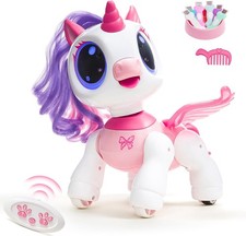 SGILE Unicorn Toy for Girls Robot Pet Kids Age 3 4 5 6 7 8 Years Pink