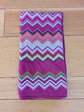 Missoni Target Chevron Baby Lap Blanket Pink Purple Zig Zag