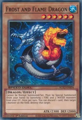 Yugioh! Frost and Flame Dragon - SGX2-ENE04 - Common - 1st Edition Near Mint, En