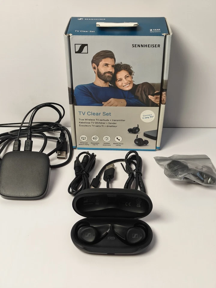 Sennheiser TV Clear Set Wireless Noise Cancellation TV Earbuds USED/Non or.cable, photo 1 of 5