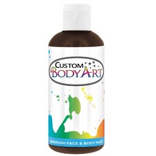 8 oz BROWN Custom Body Art Water-Based Airbrush Face and Body Paint Make-Up