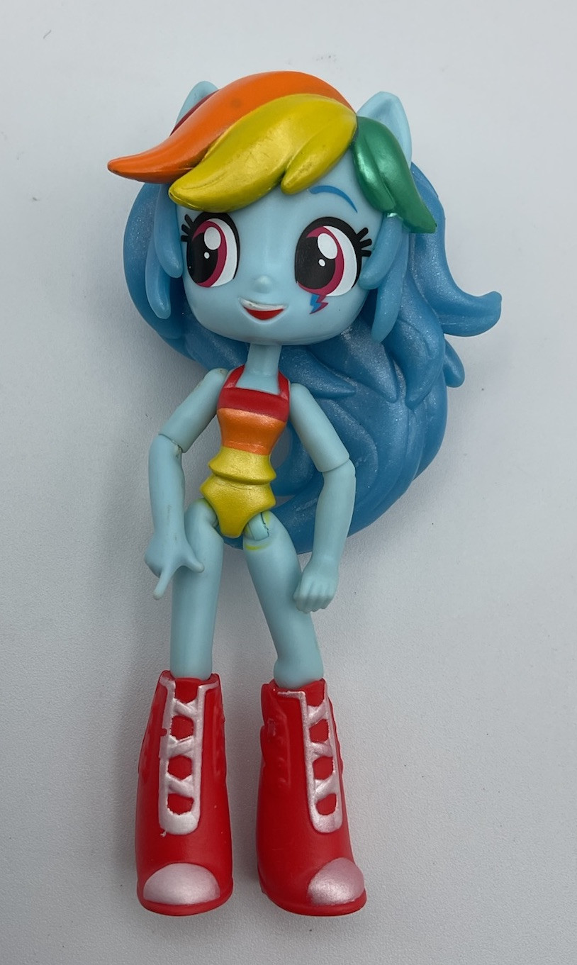 Hasbro 4 5" PVC My Little Pony Equestria Ragazze 2015 Cruscotto Arcobaleno Senza Gonna