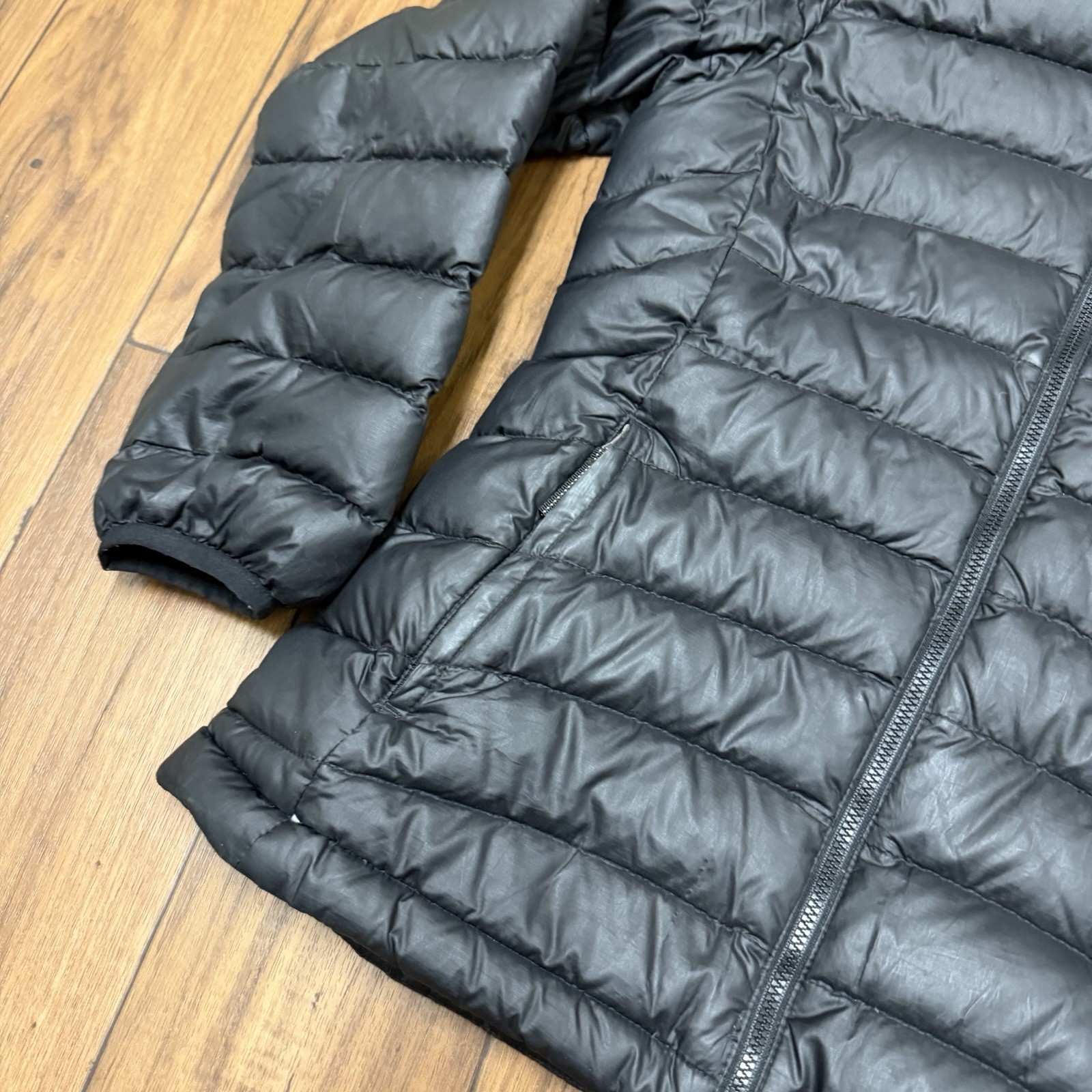 Patagonia Jacket Girls XL 14 / Women’s XS Black Down Sweater Puffer Zip 68233 thumbnail 5