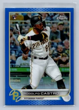 2022 Topps Chrome Rodolfo Castro #7 Blue Refractor #/150 Pittsburgh Pirates