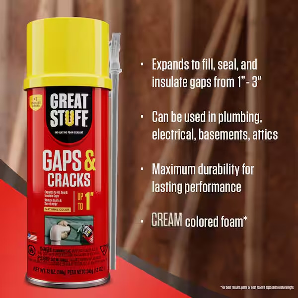 Gaps and Cracks Insulating Spray Foam Sealant 12 oz. Weather-Tight Seal (4-Pack)