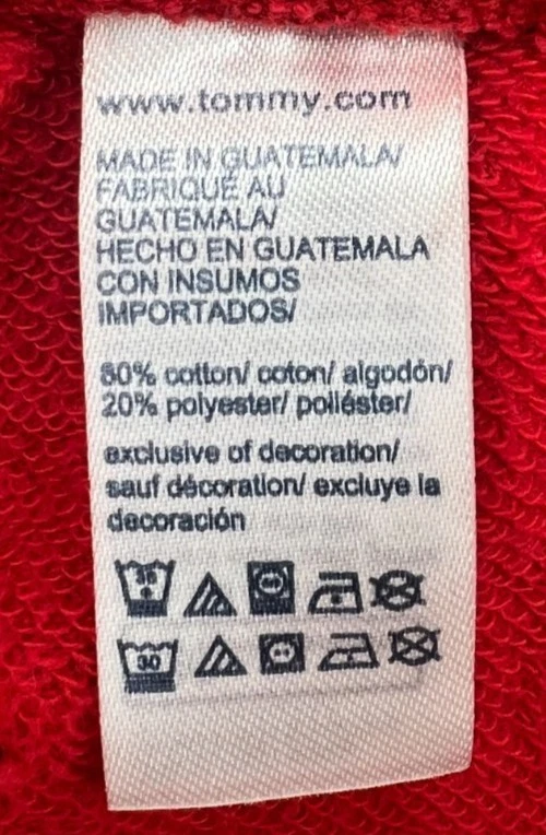 Шорты повседневные детские для мальчиков Tommy Hilfiger красные размер L (12-14) - Изображение 4 из 4