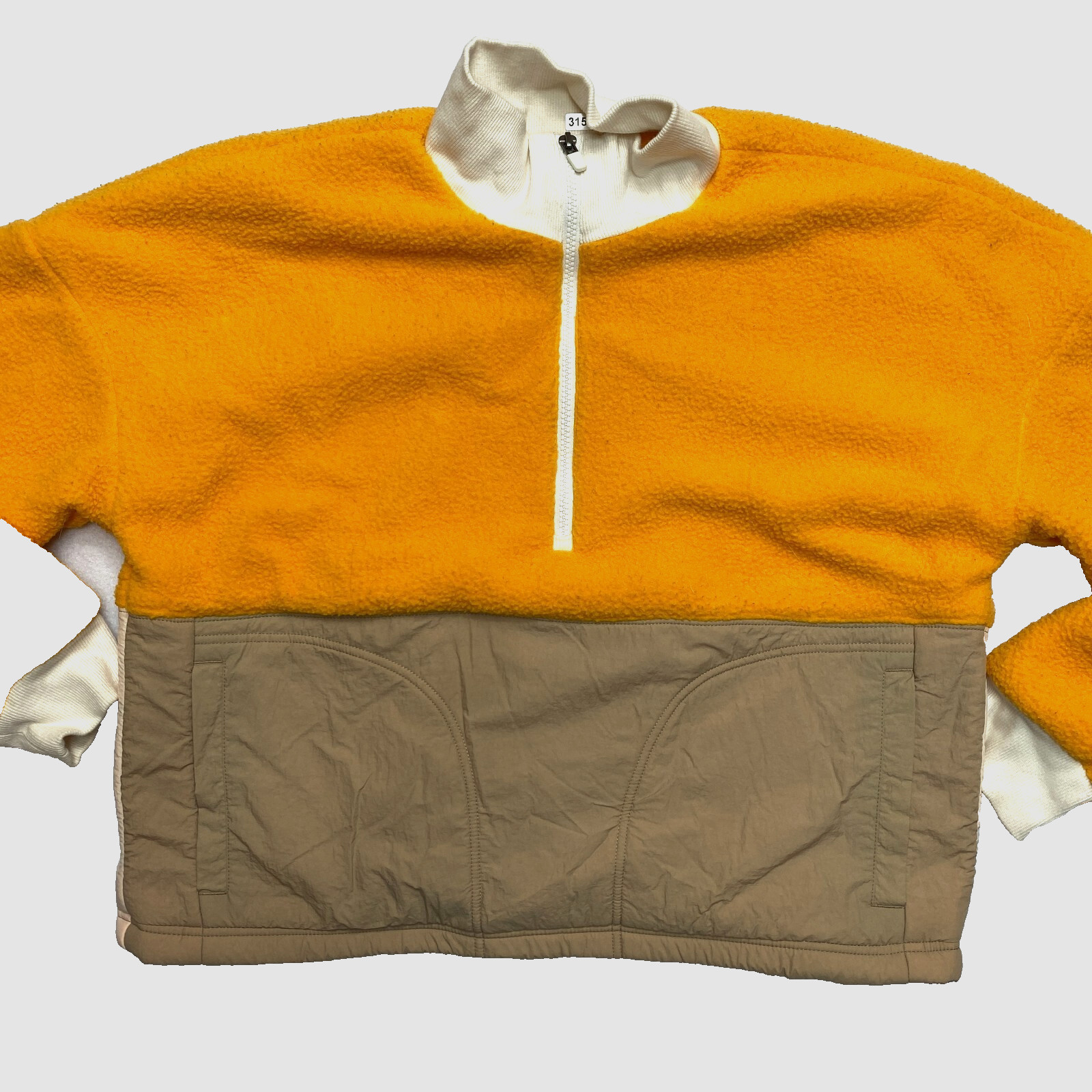 Fabletics Jacket Womens Large Orange Zip Sweatshi… - image 1