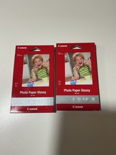 Canon Photo Paper Glossy 100 Sheets 4  x 6   Lot of 2. Brand New Sealed