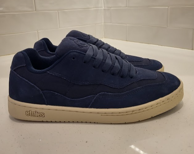 Etnies SNAKE Dark Navy Suede Mens Size 9 Sal 23 90's classic skate