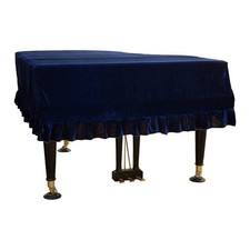 Grand Piano Cover 220G Thicker Pleuche Cloth Golden Velvet 5ft-8ft Dust-proof...