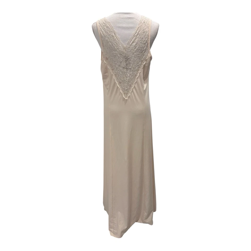 Soft Surroundings Lace Slip Nightgown Long Chemise Ivory Womens Large Romantic - Image 3 of 4