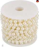 Perlenkette Deko 10M 8Mm Hochzeit Perlenschnur Perlenband FüR Perlenhochzeit