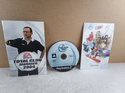 Total Club Manager 2004 PS2 PAL English Disc + Manuals EA Sports Football Soccer
