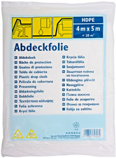 Abdeckfolie 4x5m 20m² Malerplane Schutzplane Allzweckfolie HDPE transparent 5 µm