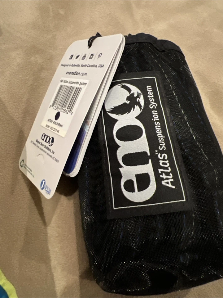 Hamaca Eno Doble Nido con Correas Atlas Azul Foto 4 de 4