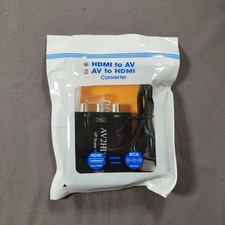 DIGITNOW AV2HDMI TV Converter Box Black RCA To HDMI Up Scaler 1080P USB Adapter