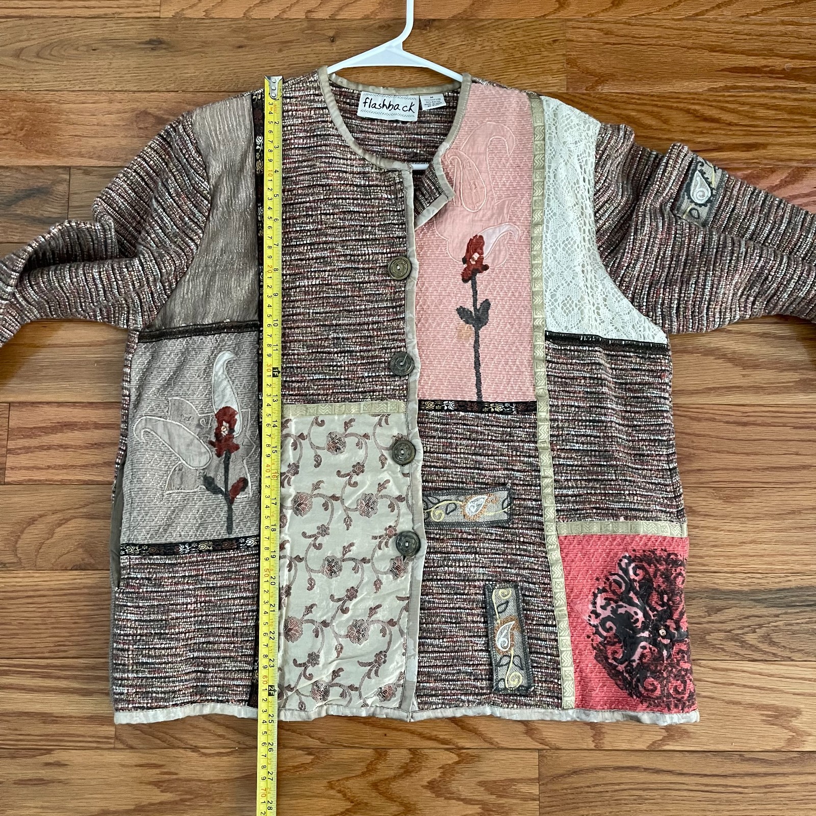 Vintage Flashback Tapestry Patchwork Jacket Women… - image 8