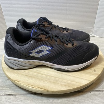 Lotto Mirage 400 ALR Tennis Pickleball Shoes Black Grey Men's Size 11.5