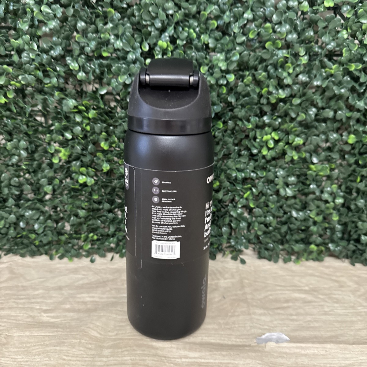 Owala 32oz FreeSip Stainless Steel Water Bottle Very Very Dark | eBay