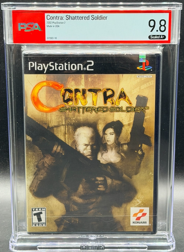 Contra Shattered Soldier Sony PlayStation 2 PS2 Sealed New PSA 9.8 A+ Graded - Picture 1 of 2