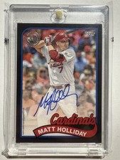 2024 Topps Series 2 - 1989 Topps Baseball Autographs Matt Holliday Black /199