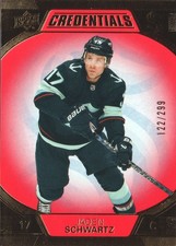 2022-23 Upper Deck Credentials Hockey Cards Red Parallel: Pick From List