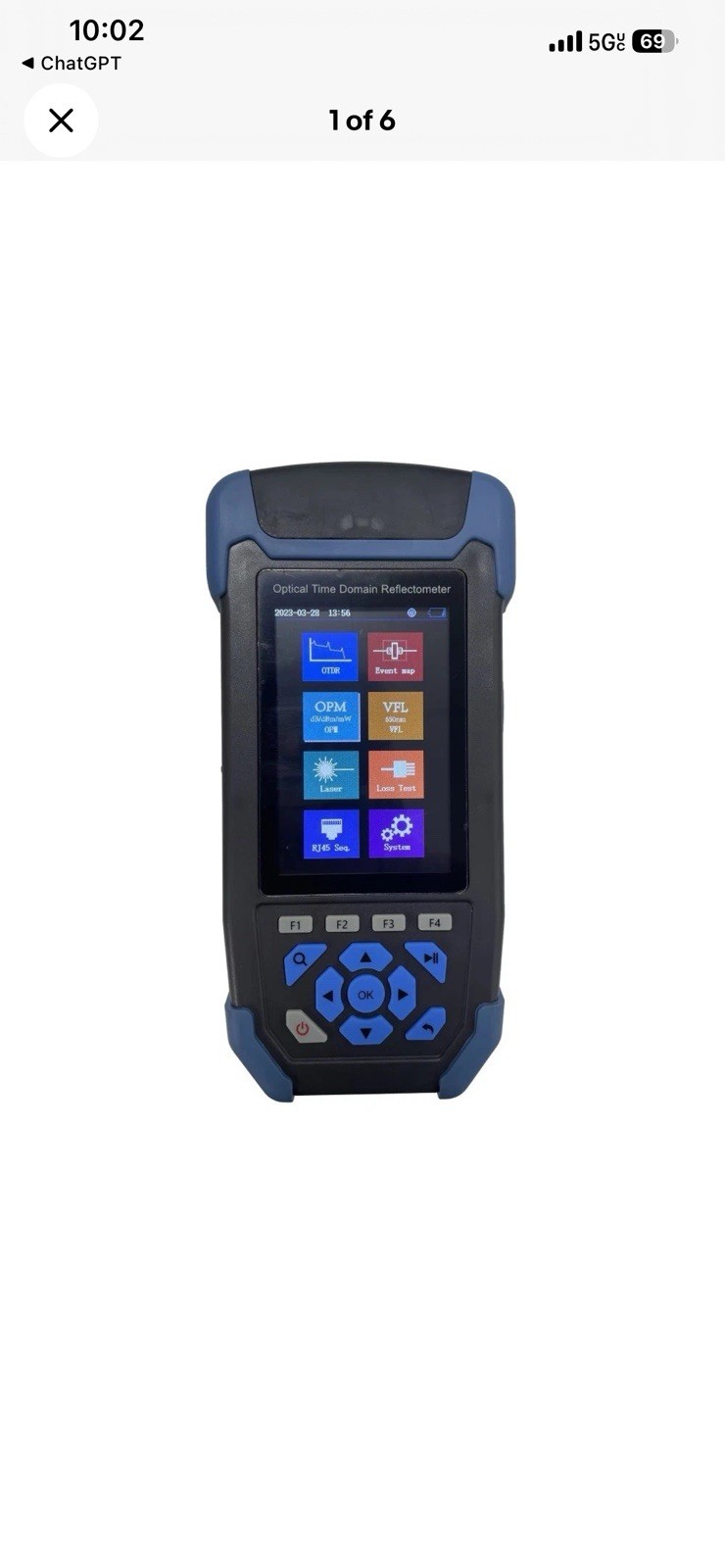 1310/1550nm 24/22dB 5m~60KM 8 Functions in 1 Device Multifunction Smart OTDR