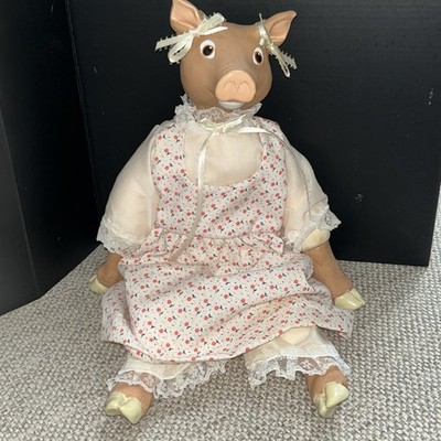 14 Zoll seltene Sammlerpuppe Schwein